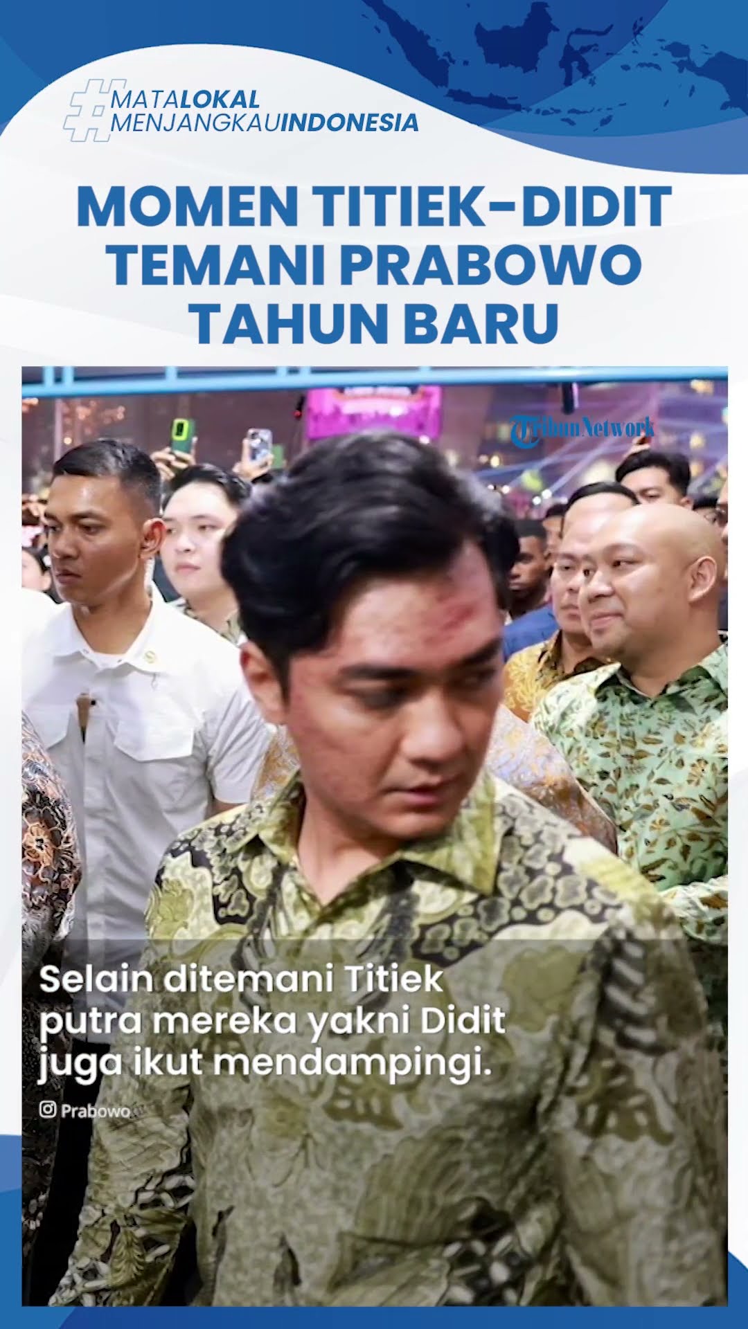 Prabowo, Titiek Soeharto dan Didit Saksikan Pesta Kembang Api di Bundaran HI, Sambut Tahun Baru 2025