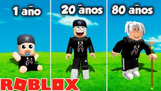 Empiezo Como Bebe y me Hago Viejito  en Roblox Grow Old Simulator