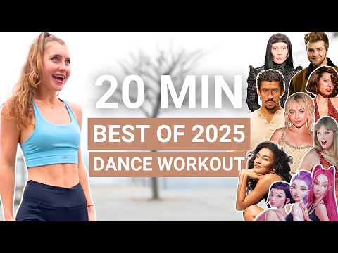 20 Min Dance Workout — Bad Bunny, Sabrina Carpenter, Taylor Swift, RAYE, Olivia Dean, Lady Gaga etc — indoor walking workout video