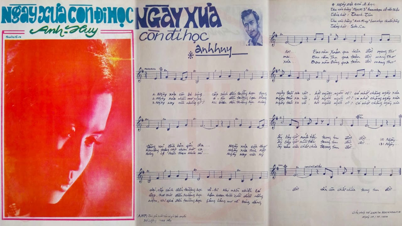 Assista a 🎵 Ngày Xưa Còn Đi Học (Anh Huy) Thanh Tâm Pre 1975 | Tờ Nhạc Xưa no YouTube