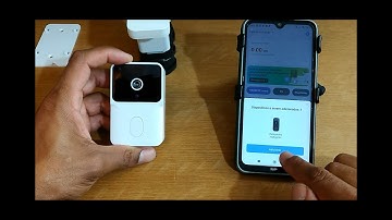 Campainha com Câmera, WIFI e compatível com Alexa e Google Home.