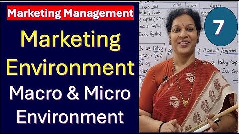 7. Marketing Environment - Macro & Micro Marketing Environment from Marketing Management Subject