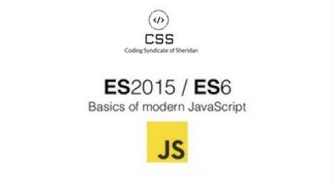 Modern Javascript Workshop