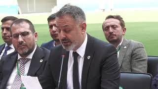 KONYASPOR’UN YENİ BAŞKANI ÖMER ATİKER:BORÇLARLA NASIL MÜCADELE EDECEK / Konya