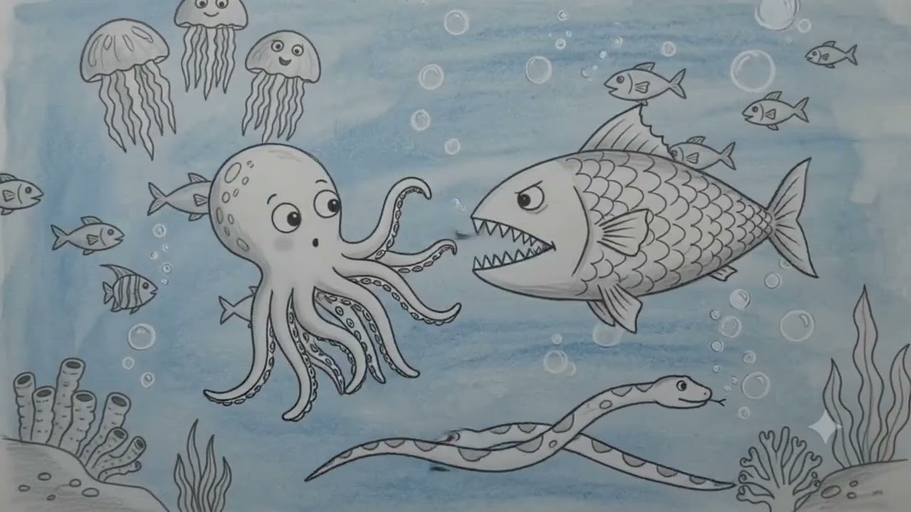 息子が書いた絵をアニメにしてみた。