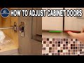 Adjust cabinet doors in 3 easy steps!!!