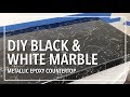 DIY Black & White Marble Countertop Resurfacing With Epoxy Resin