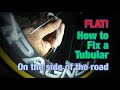 FLAT! How to fix a tubular tire on the side of the road.