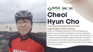 Cheol Hyun Cho, Seoul National University: Transpose polynomial from Lagrangian Floer theory
