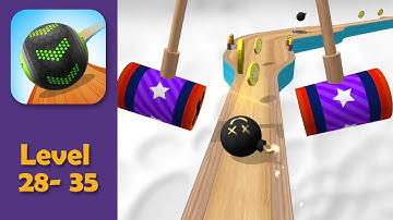 Going Balls Gameplay Walkthrough #3 - Levels 28 - 35  (iOS, Android)