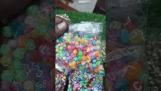 Alphabet beads for keychain, bracelet etc