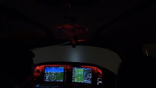Cirrus SR22T Flight Vlog! Instrument approach at night along coast! Sacramento - Carlsbad