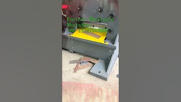 Guide to using the punching and shearing machine
