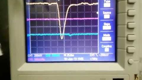 Signals from scintillation detector