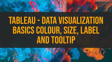 TABLEAU - Data Visualization Basics Colour, Size, Label and Tooltip