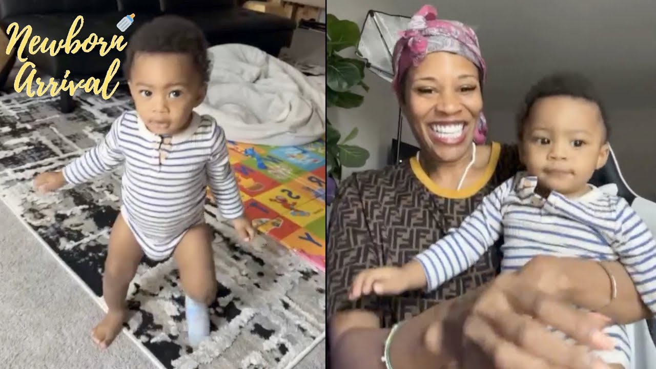 "Where His Stride Rite's" Rick Ross Ex Tia Kemp Ecstatic Grandson Starts To Walk! 👟