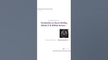 "Introduction to Azure DevOps, GitLab CI & GitHub Actions" by Saravanamuthu J