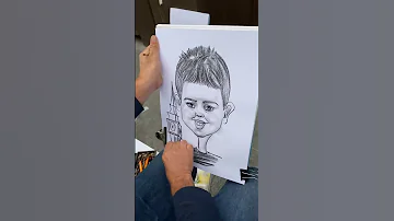 فنان رسم خلودة كشخصية كرتونية مضحكة Funny Character 