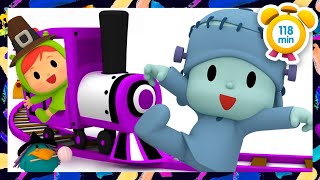 🚂 Color Balloon Train [Learn the COLORS] [118 min] Full Episodes |VIDEOS and CARTOONS for KIDS