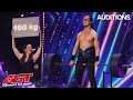 Strongman LIFTS &amp; SINGS At The Same Time! | Australia&#39;s Got Talent 2022