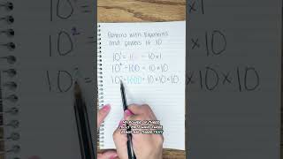 Patterns with exponents and powers of 10 ￼