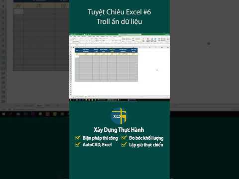 Mẹo troll ẩn số liệu siêu hay trong Excel | Mẹo thủ thuật Excel #6
