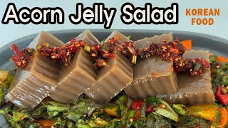 Acorn Jelly Salad(Dotori-muk)_Korean food recipe 한식_도토리묵 무침