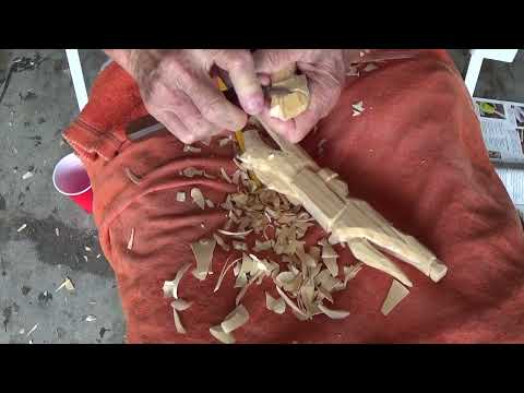 Whittling The Jill Motovidlak Folk Art Ichabod's Flight Part 5