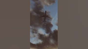 Aircraft through the clouds