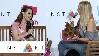 Rosanna Pansino Reveals Her New 'Poo Emoji' Baking Mold | VidCon 2017 | INSTANT