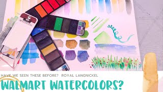 The Best Watercolors from Walmart- Royal Langnickel Essentials Folding Palette- Unbox & Swatch