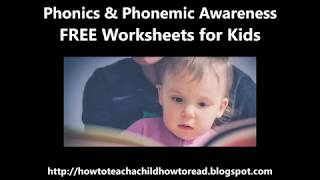 FREE Phonemic Awareness Worksheets | Phonics & Phonemic Awareness Free Worksheets for Kids PDF
