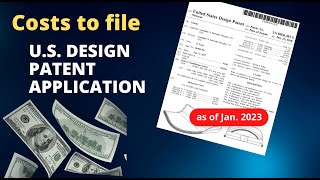 US Design Patent Application Costs January 2023