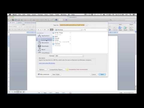 How to Convert Word Document to PDF on Mac