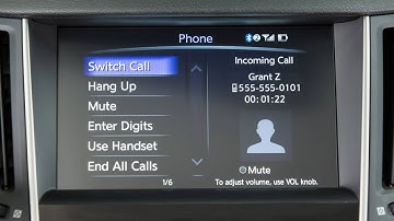 2017 INFINITI Q50 HEV - Receiving and Ending a Call