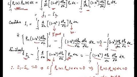 Orthogonality of Legendre Polynomials, Orthogonal Properties of Legendre Polynomials
