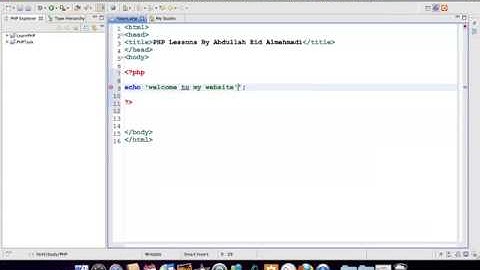 الدرس الثانى من دورة php شرح echo