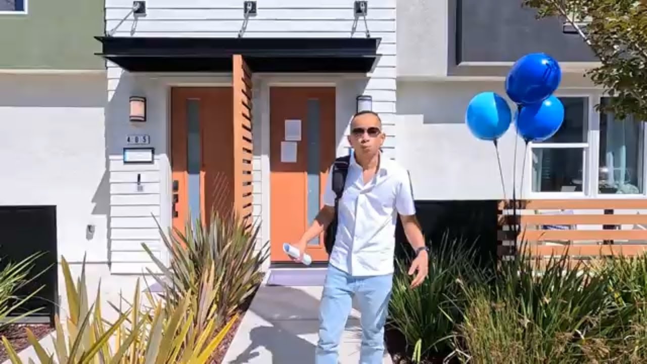 Touring Foster City Homes For Sale in Laguna Vista Summerhill Townhomes, Plan 4. Starting at $2.128m