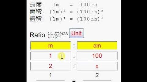 ratio1 單位轉換