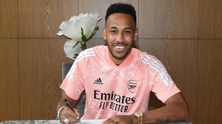 Aubameyang signs new Arsenal contract (Curtis Shaw TV)