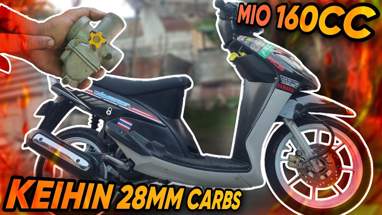 Installing Orig Keihin 28mm Carbs to Mio 160cc Setup Touring Setup