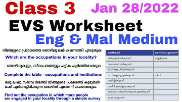Class 3 Evs Worksheet Jan 28/3 rd std evs worksheet 28/1/2022/Std 3 Evs Worksheet 28/1/22