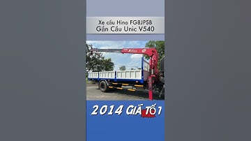 Bán Xe cẩu Hino FG8JPSB gắn cẩu Unic V540 thùng dài 6.6m – Xe đời 2014 #shorts