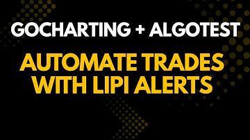 How to Automate Trading with GoCharting & AlgoTest | LIPI Alerts + Webhook Orders