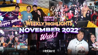 Hubient Lounge Bar Weekly HIghlights | November Week 1