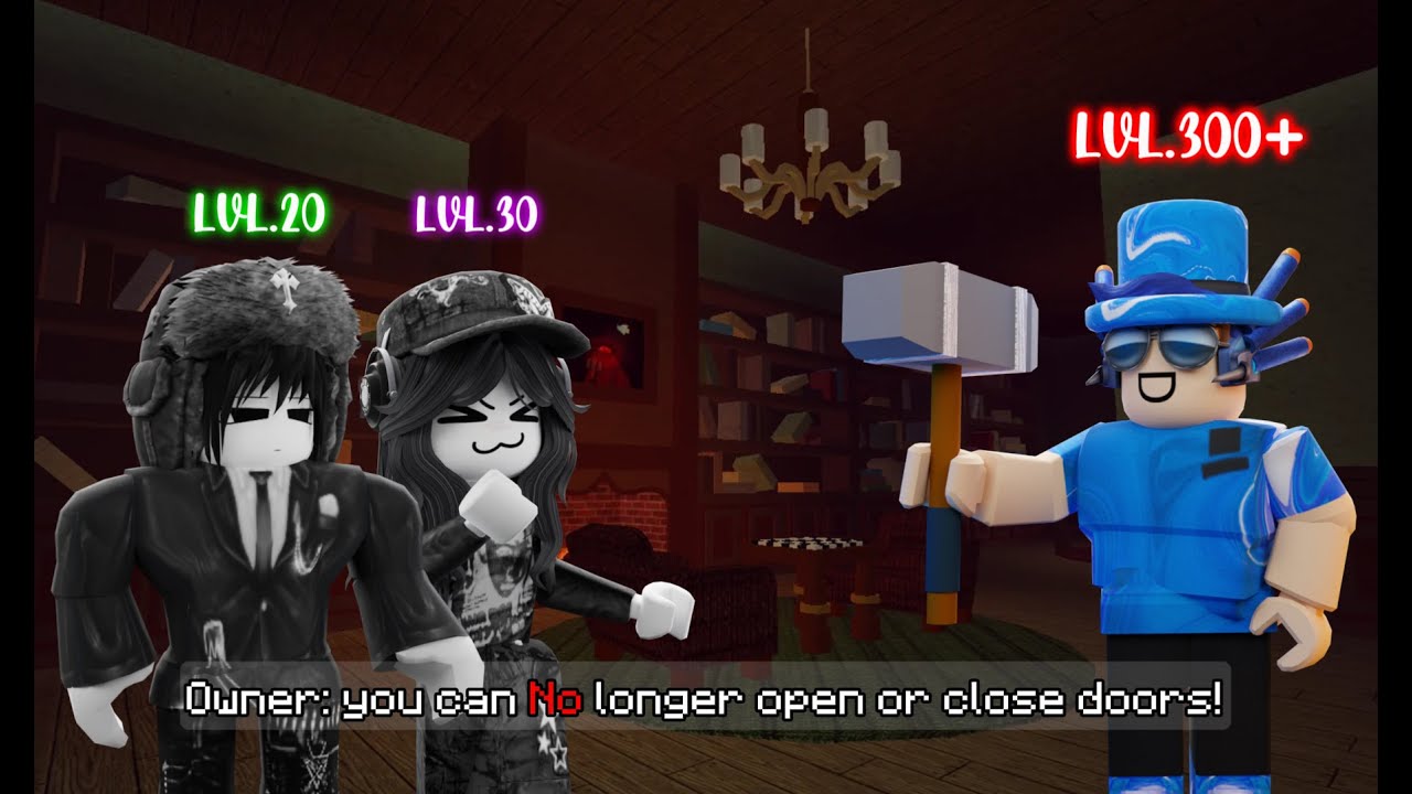 The No Opening/Closing door Challenge In Roblox Flee The Facility!