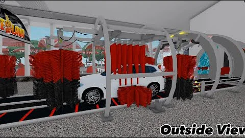 CAR WASHES IN RBLX #1 | Tommy’s Express Car Wash - Inside + Outside View