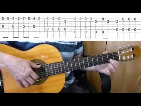 Сулико -  на гитаре + табы - Georgian song - Suliko  - guitar + tabs