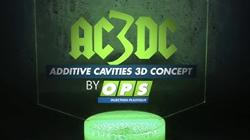 AC3DC - Additive Cavities 3D Concept - Injection Plastique avec empreinte de moule imprimée en 3D