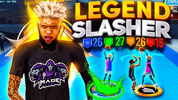 MY LEGEND SLASHER BUILD IS UNSTOPPABLE IN NBA 2K21! FASTEST SIGNATURE STYLES + BEST SLASHER BUILD!